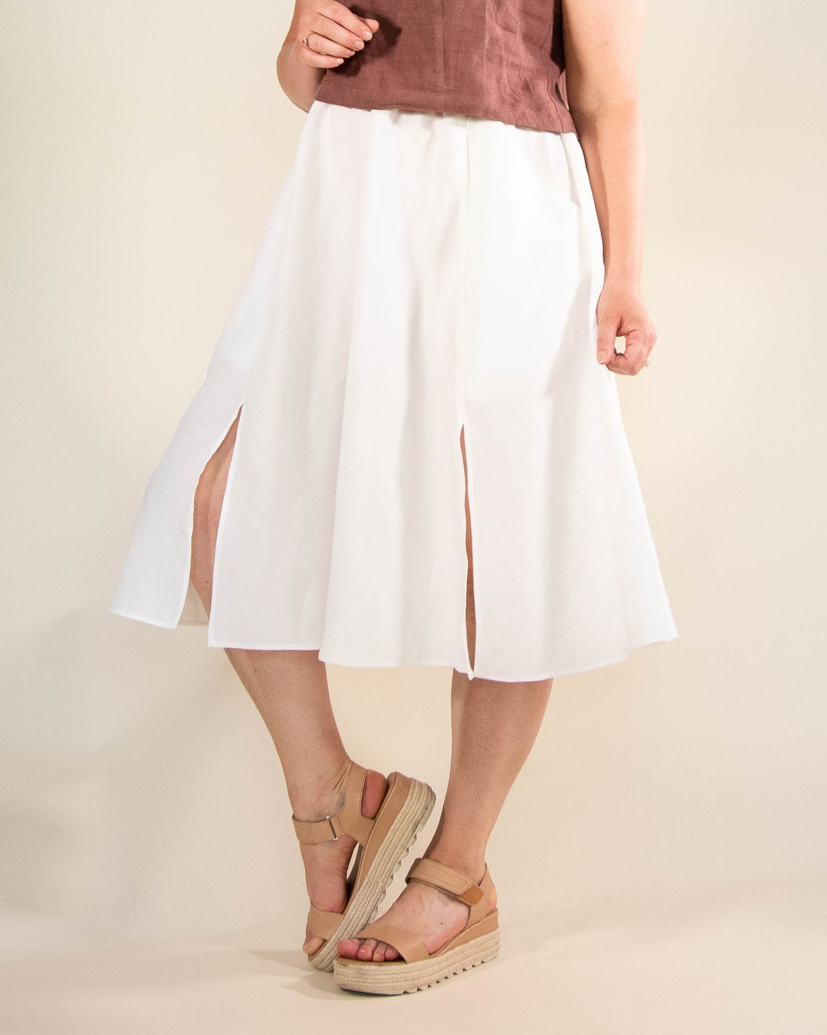 Elsie Skirt with Slit Openings