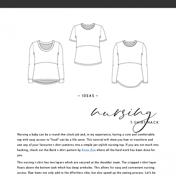 Nursing T-shirt Hack