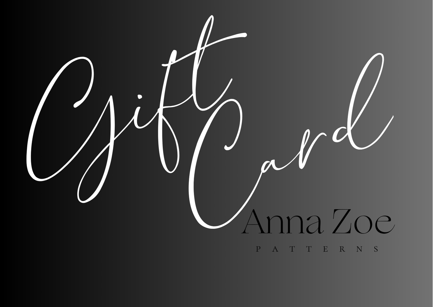 Anna Zoe Patterns Gift Card